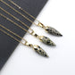 Bullet Shaped Crystal Pendant