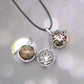 Sliver Life Tree Crystal Ball Pendant