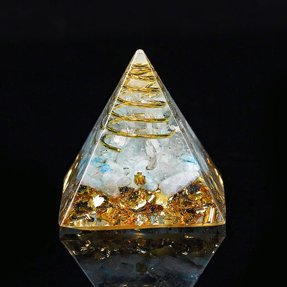 Gold Wire Mini Orgone Pyramid