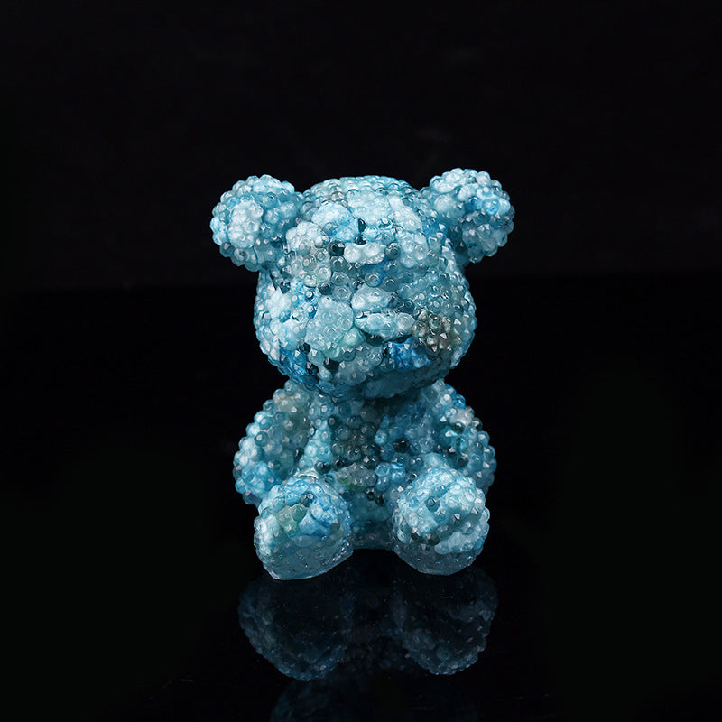 Gem Bumpy Bear Resin Statue