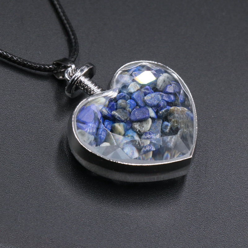 Heart Wishing Bottle Pendant