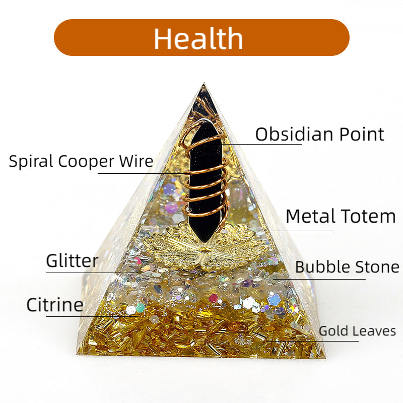 Crystal Point Orgone Pyramid