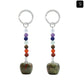 Crystal Apple Chakra Key Chain