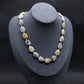 Tear Drop Shaped Bead Crystal Necklace