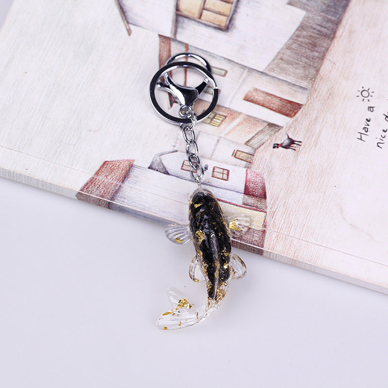 Resin Koi Fish Key Chain