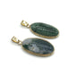 Oval Crystal Gold Chain Necklace