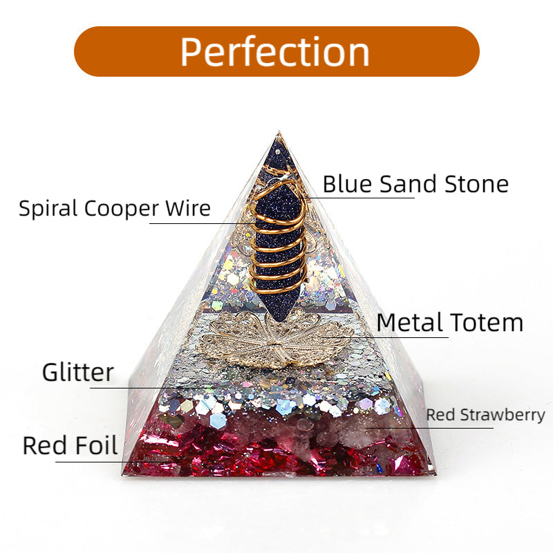 Crystal Point Orgone Pyramid