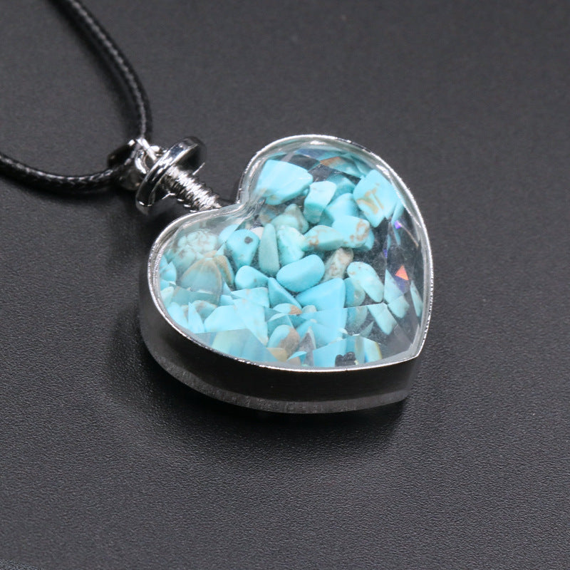 Heart Wishing Bottle Pendant