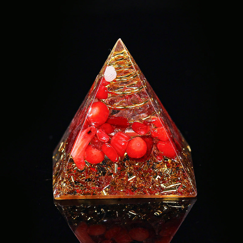 Gold Wire Mini Orgone Pyramid