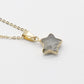 Half Gold Plated Crystal Star Necklace