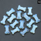 Natural Gem Stones Dog Bone Charms Figurines