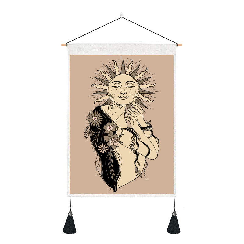 Short tapestry(sun and moon)