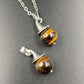 Silver Witch Hat Crystal Ball Pendant