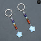 Crystal Star Chakra Key Chain