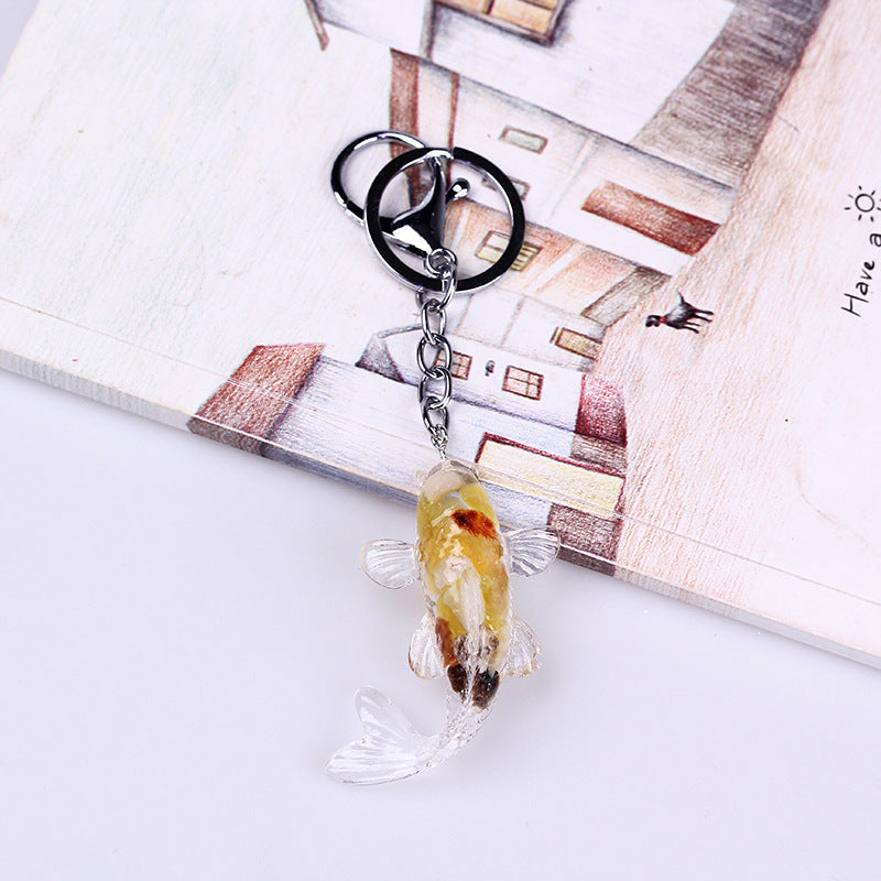 Resin Koi Fish Key Chain