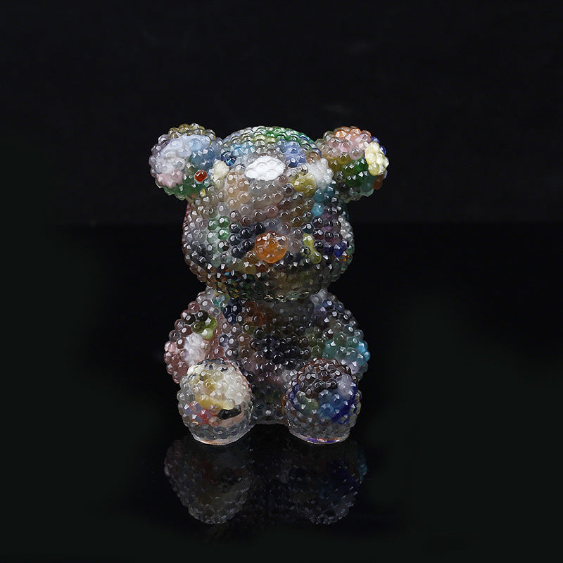 Gem Bumpy Bear Resin Statue