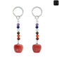 Crystal Apple Chakra Key Chain
