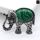 Crystal Elephant Brooch & Pendant