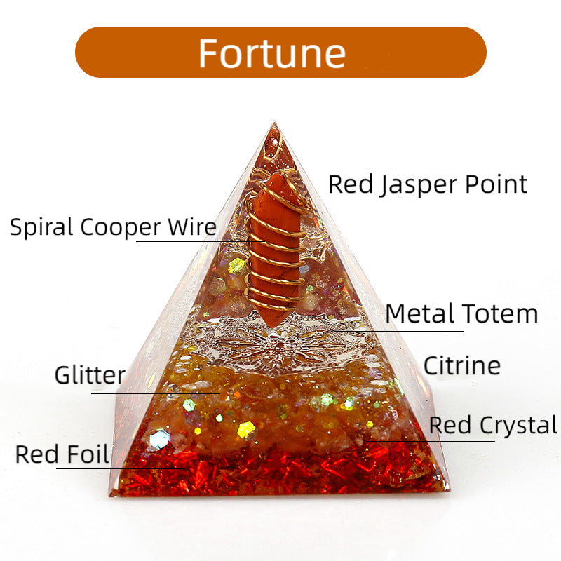 Crystal Point Orgone Pyramid