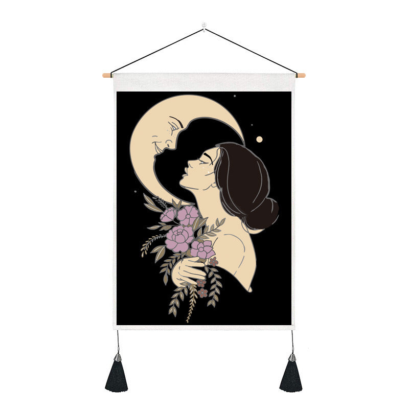 Short tapestry(sun and moon)