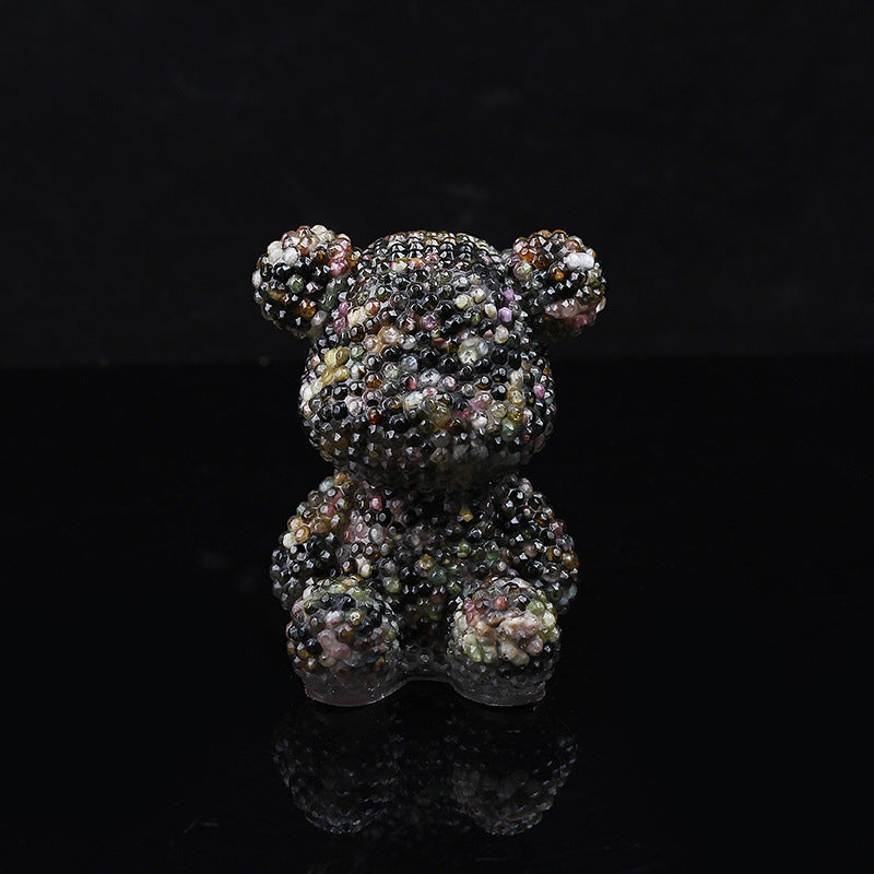 Gem Bumpy Bear Resin Statue