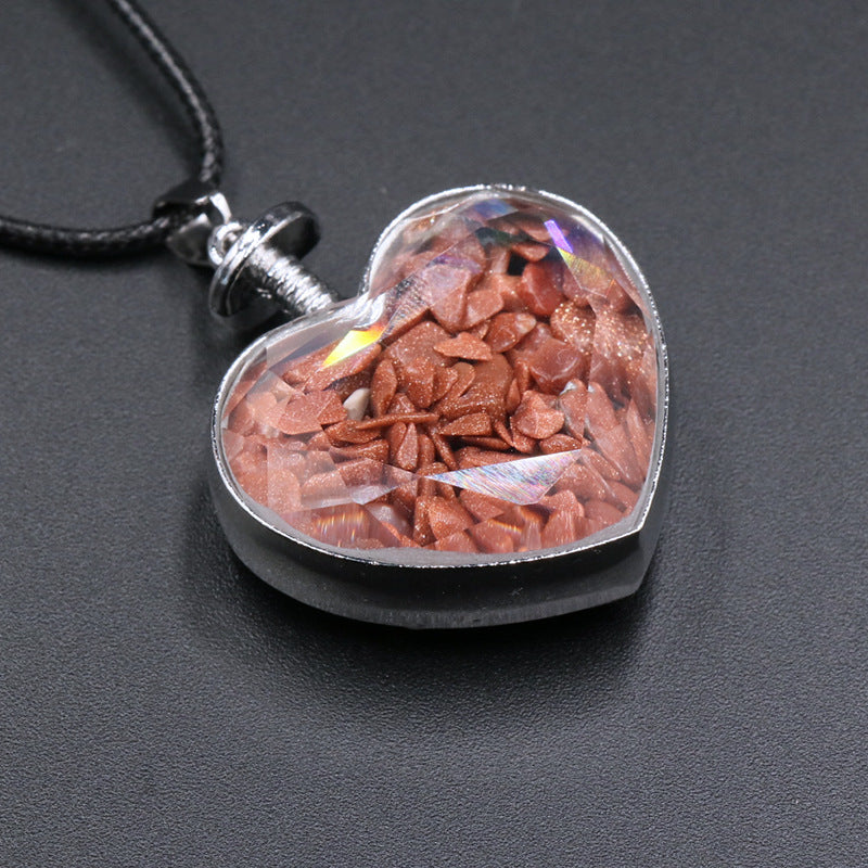 Heart Wishing Bottle Pendant