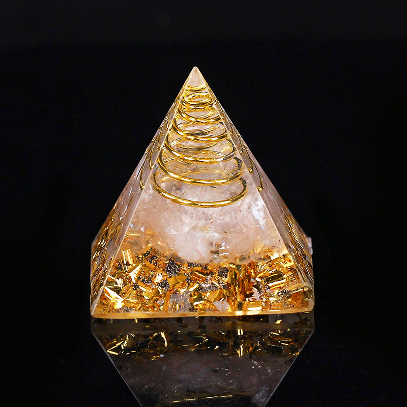 Gold Wire Mini Orgone Pyramid