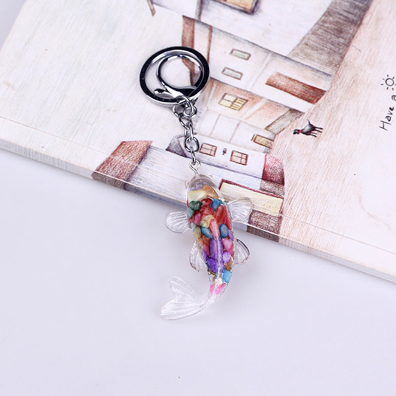 Resin Koi Fish Key Chain