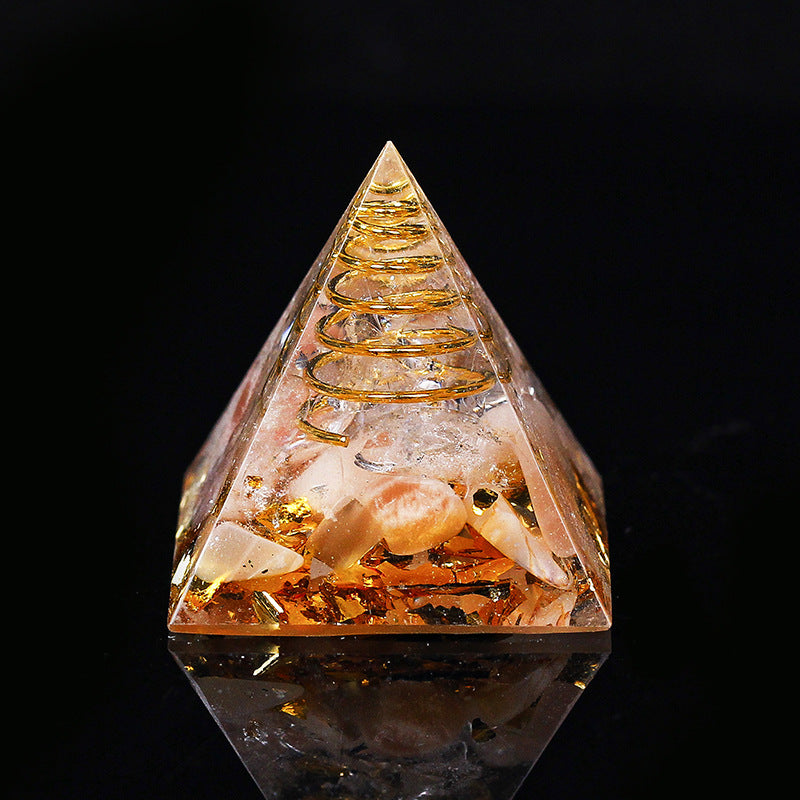 Gold Wire Mini Orgone Pyramid