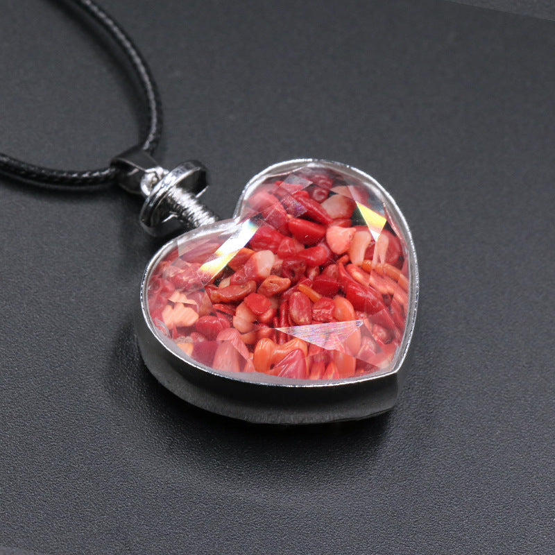 Heart Wishing Bottle Pendant