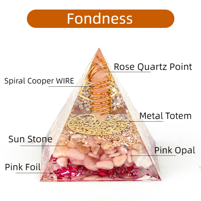 Crystal Point Orgone Pyramid