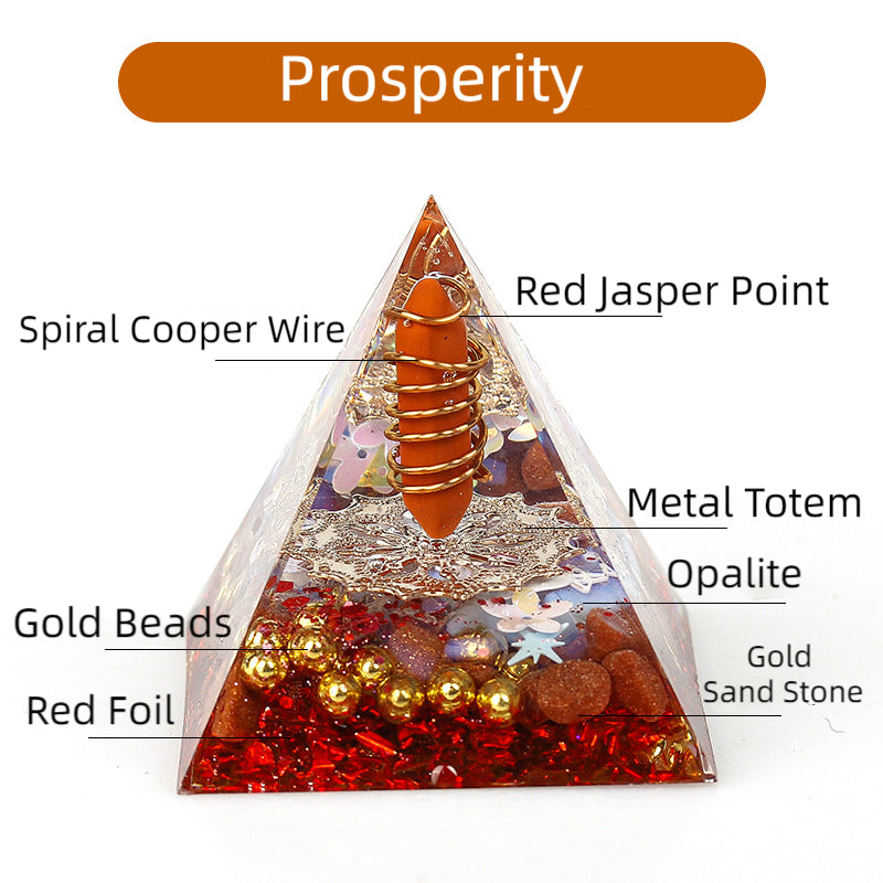 Crystal Point Orgone Pyramid