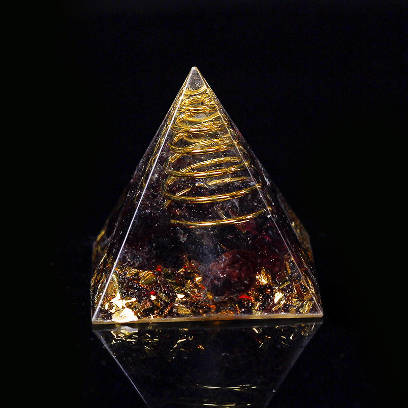 Gold Wire Mini Orgone Pyramid