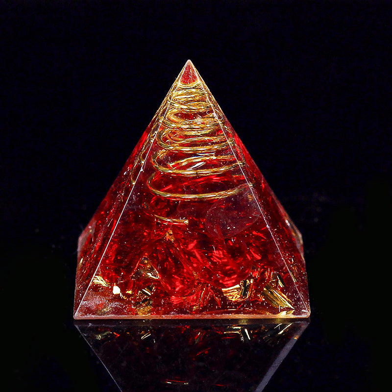 Gold Wire Mini Orgone Pyramid