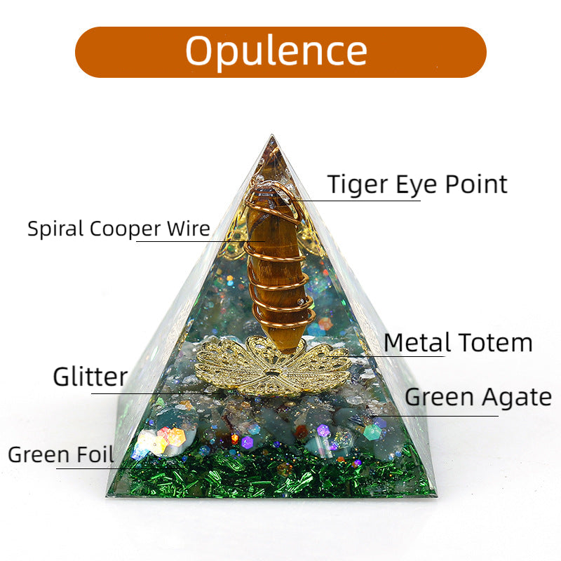 Crystal Point Orgone Pyramid