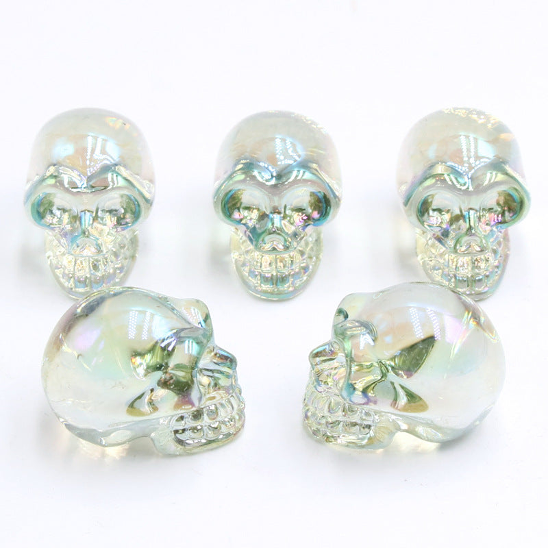 Colorful Melted Skull