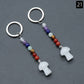 Crystal Mushroom Chakra Key Chain