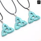 Irish Celtic Knot Crystal Pendant