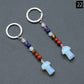 Crystal Mushroom Chakra Key Chain