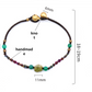 Faceted Crystal&Gold Bell Hand-made Bracelet