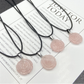 Rose Quartz Rose Necklace