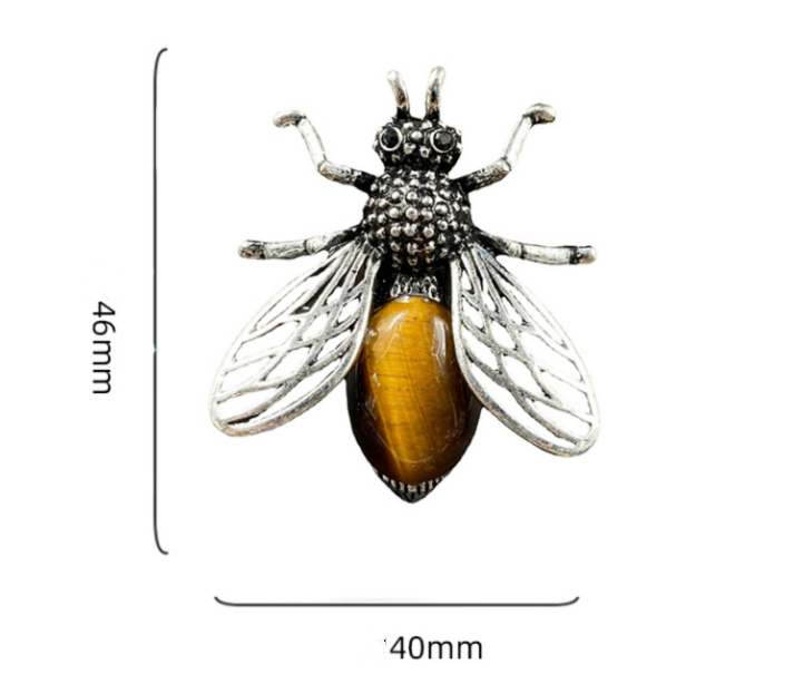 Crystal Bee Brooch&Pendant
